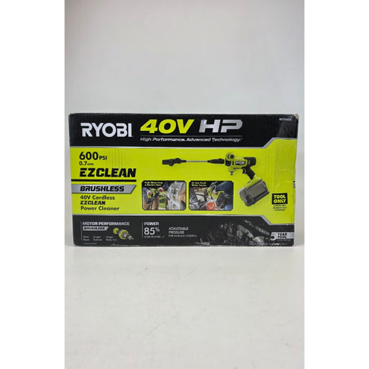 RYOBI 40V HP Brushless 600 PSI Cold Water Electric Power Cleaner - Tool Only