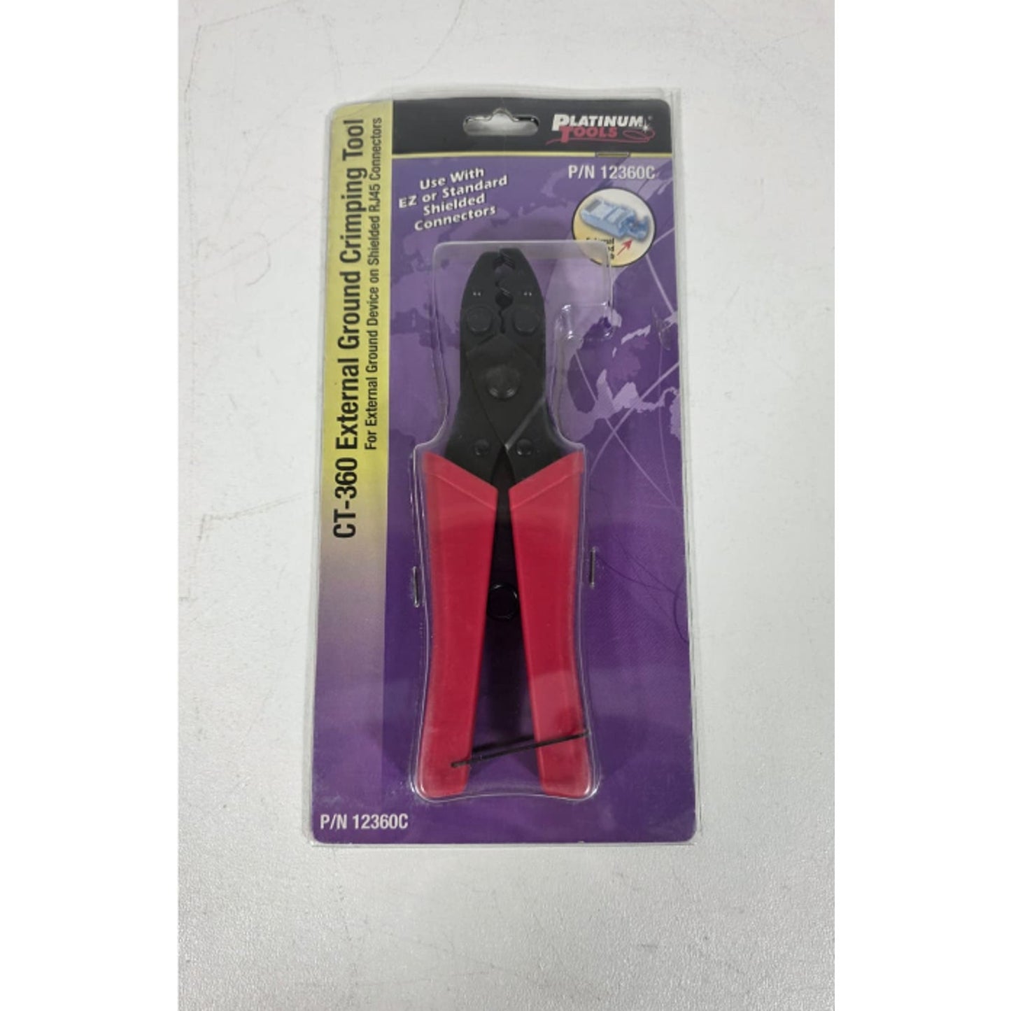 Platinum Tools 12360C CT-360 External Ground Crimp Tool Clamshell