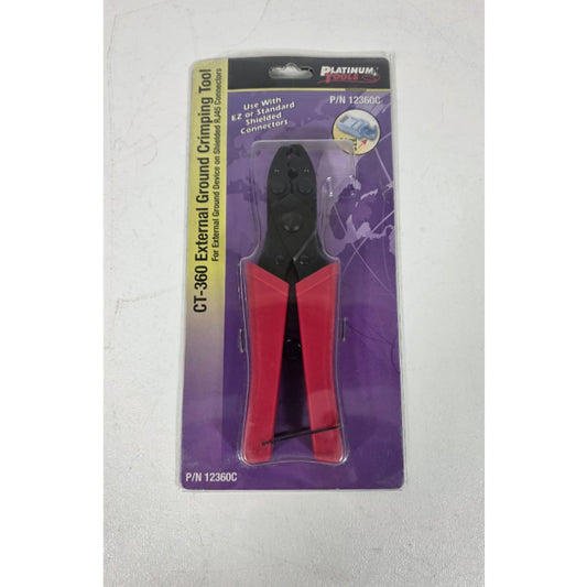 Platinum Tools 12360C CT-360 External Ground Crimp Tool Clamshell