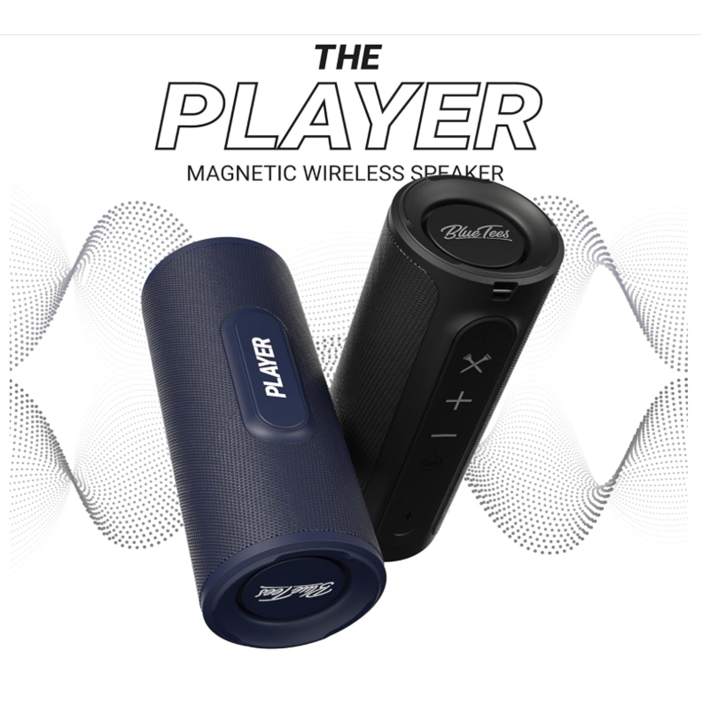 Blue Tees Golf SK-G-TP-BKI Magnetic Bluetooth Speaker PX7 Waterproof - USB