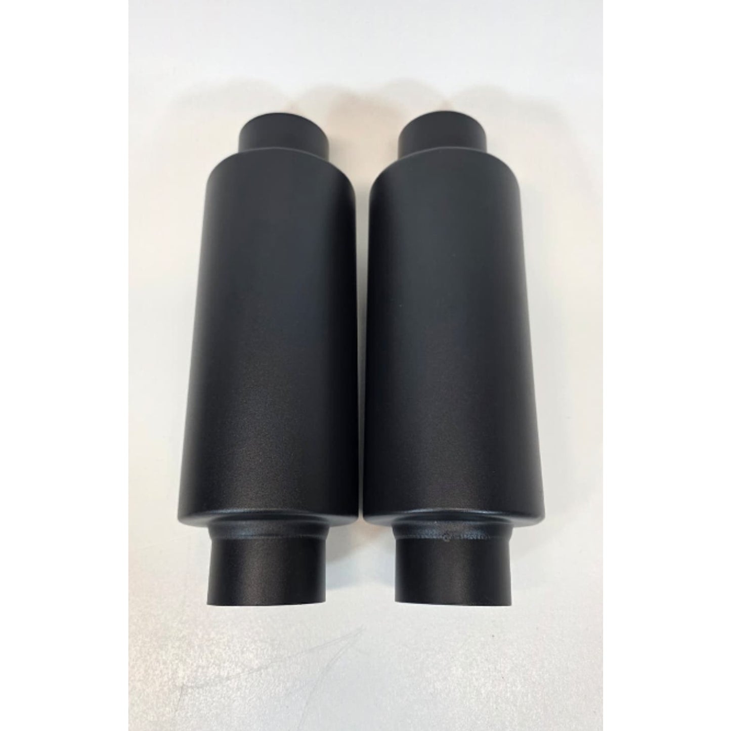 Relaxweex 2 Pcs 2.5" Inlet Exhaust 11.5" Overall Length, Black