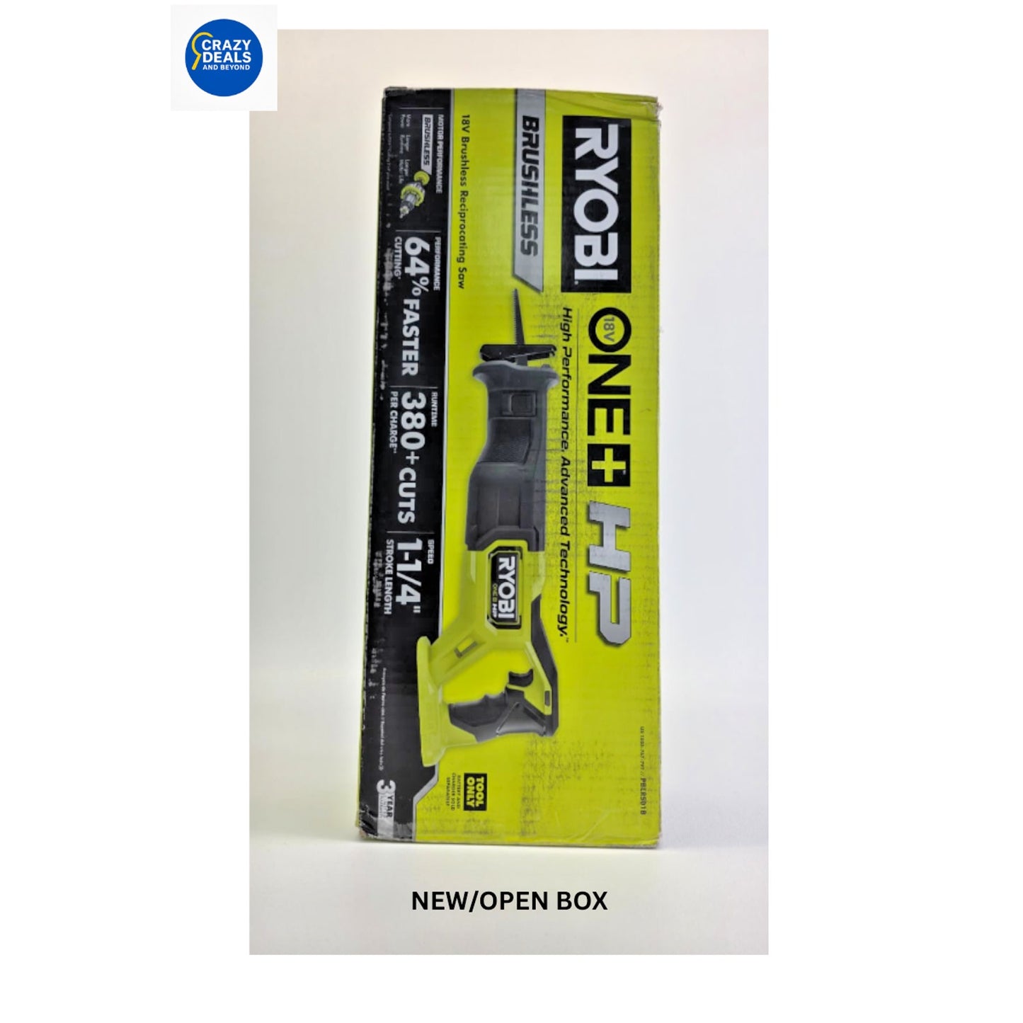 ONE+ HP 18V Brushless Cordless Reciprocating Saw (Tool Only)