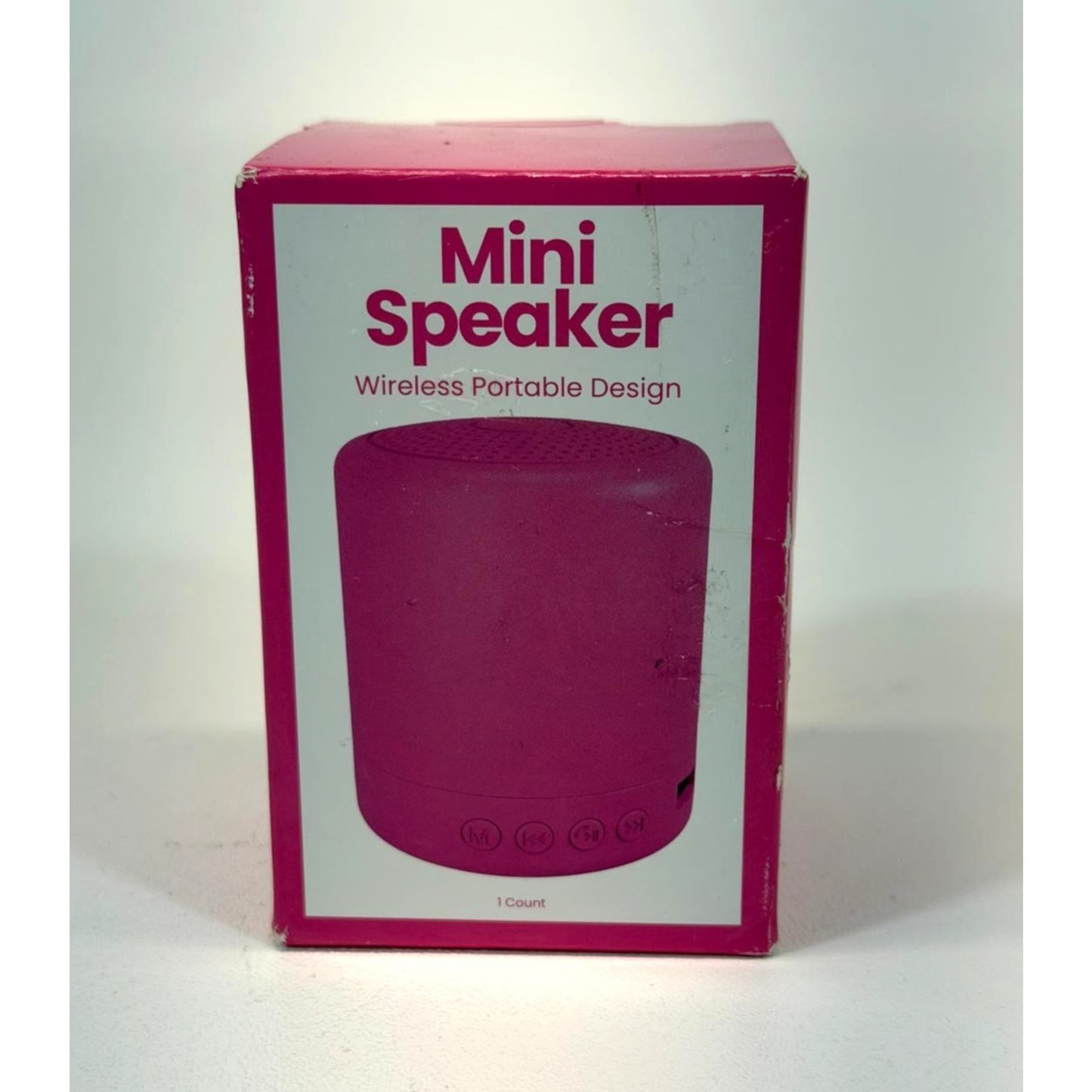 Mini Speaker Wireless Bluetooth Bubblegum Pink Portable High-Quality Sound