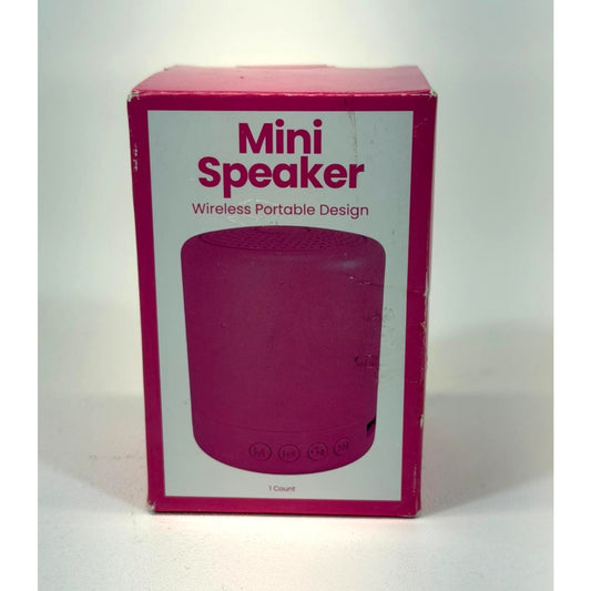 Mini Speaker Wireless Bluetooth Bubblegum Pink Portable High-Quality Sound