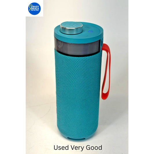 JLab Go Party Portable Bluetooth Speaker Blue Customizable RGB Lights