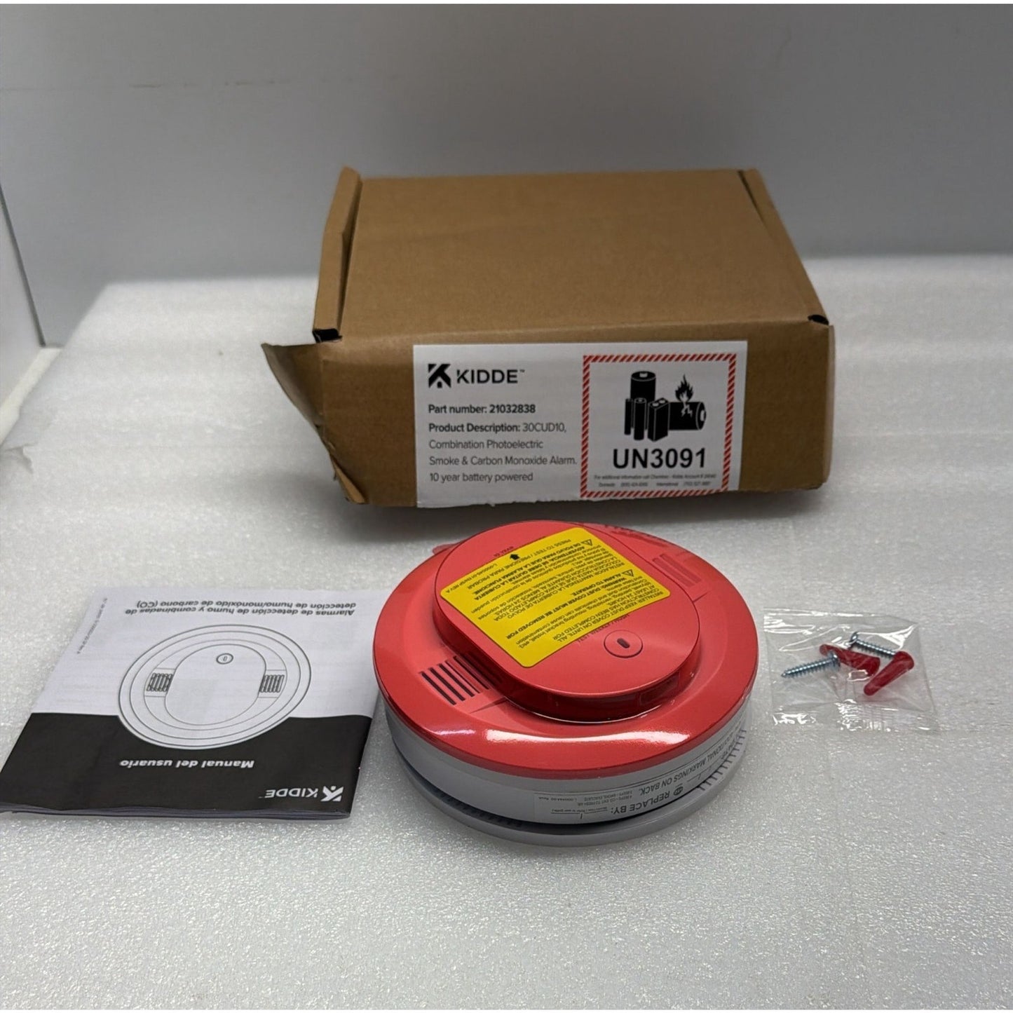 Kidde Smoke & Carbon Monoxide Detector, 10-Year Battery Powered, LED Warning...