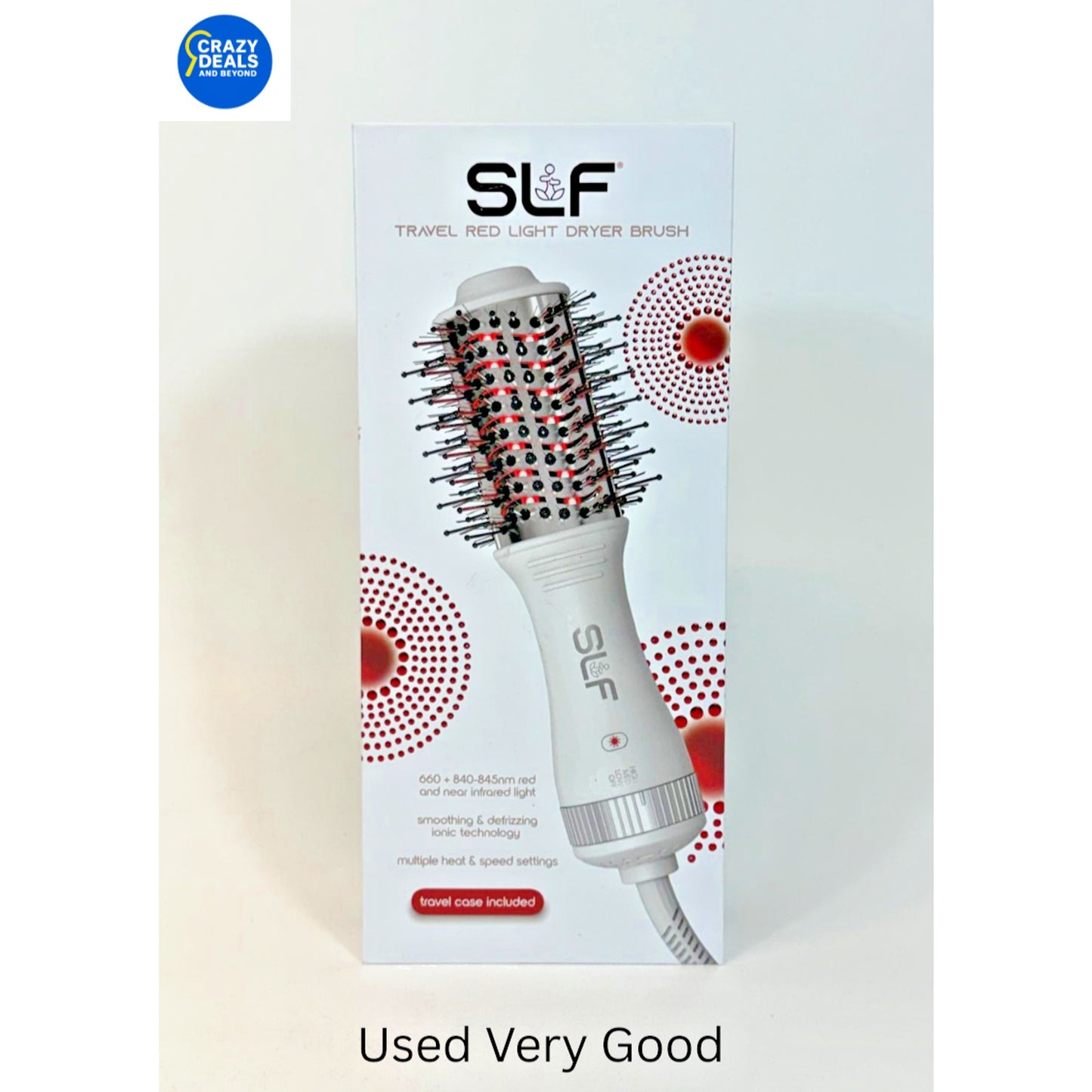 SLF Red Light Therapy Travel Dryer Hair Brush