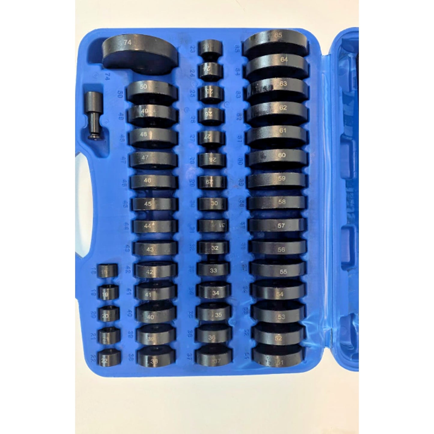 52PCS Bearing Seal Driver Set 18–65mm & 74mm Bushing Race Installer Kit