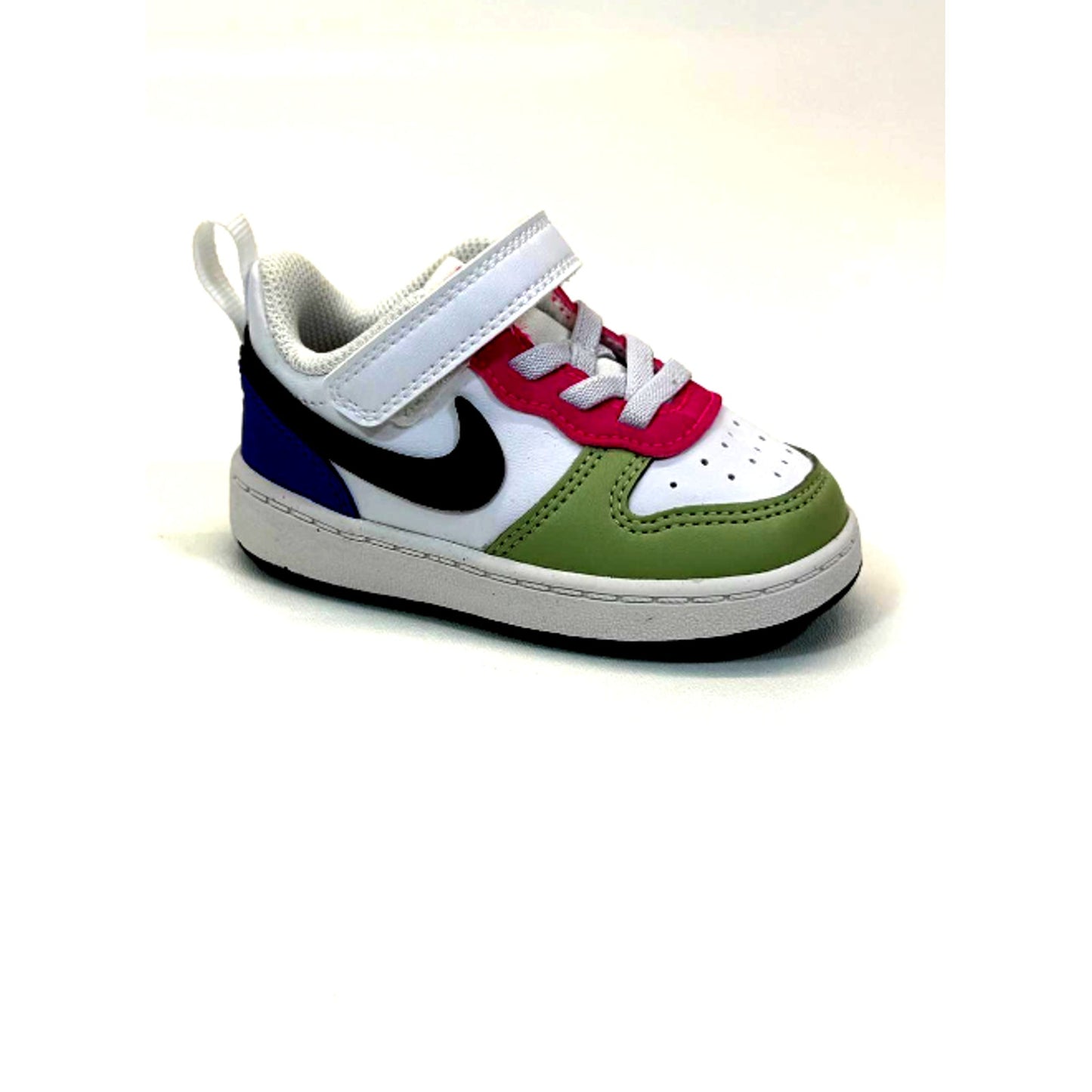 Nike Kids' Court Borough Low Recraft Baby/Toddler Shoes (White/Blue/Pink) - S 5M