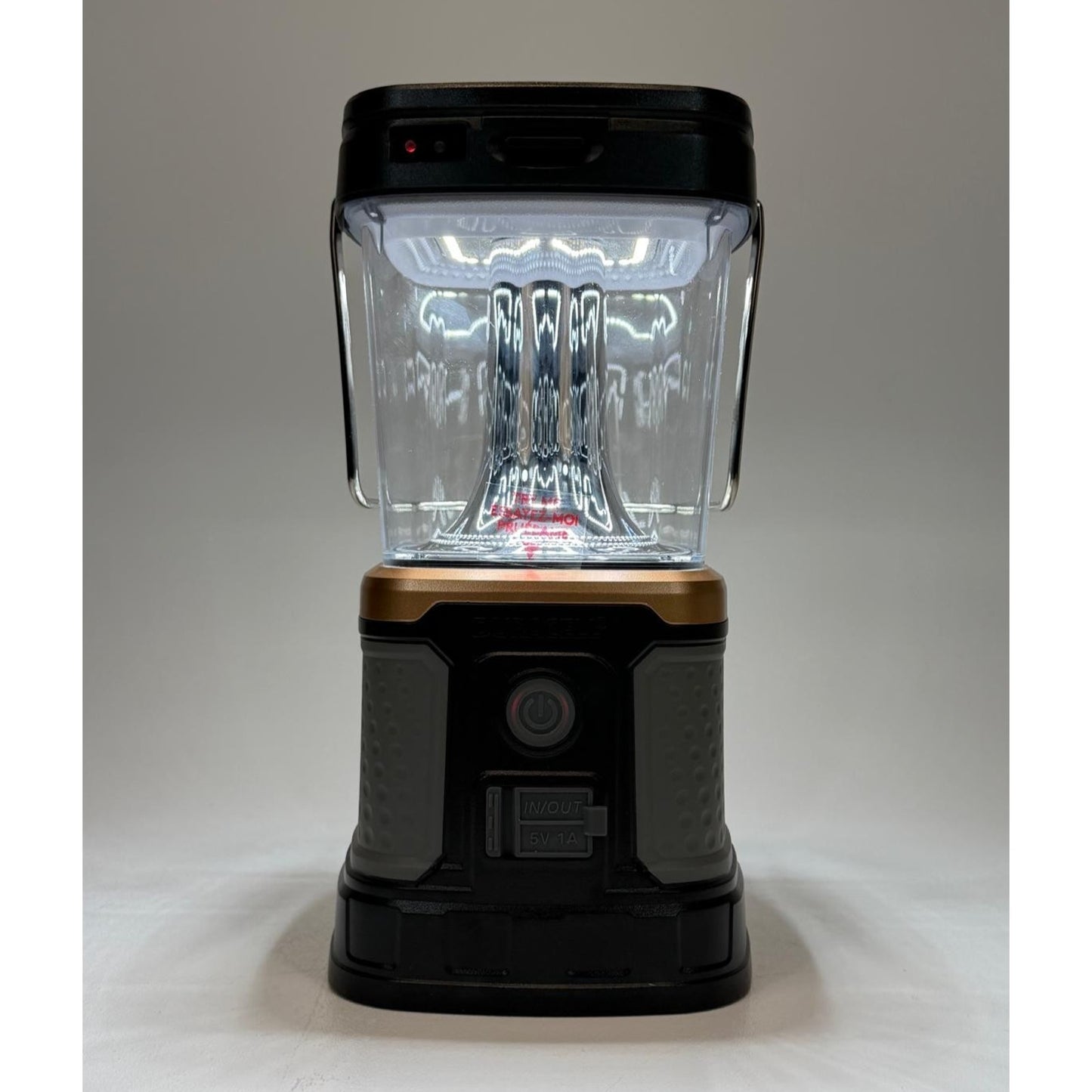Duracell 3000 Lumen Rechargeable Lantern Solar USB Qi D Battery Ready