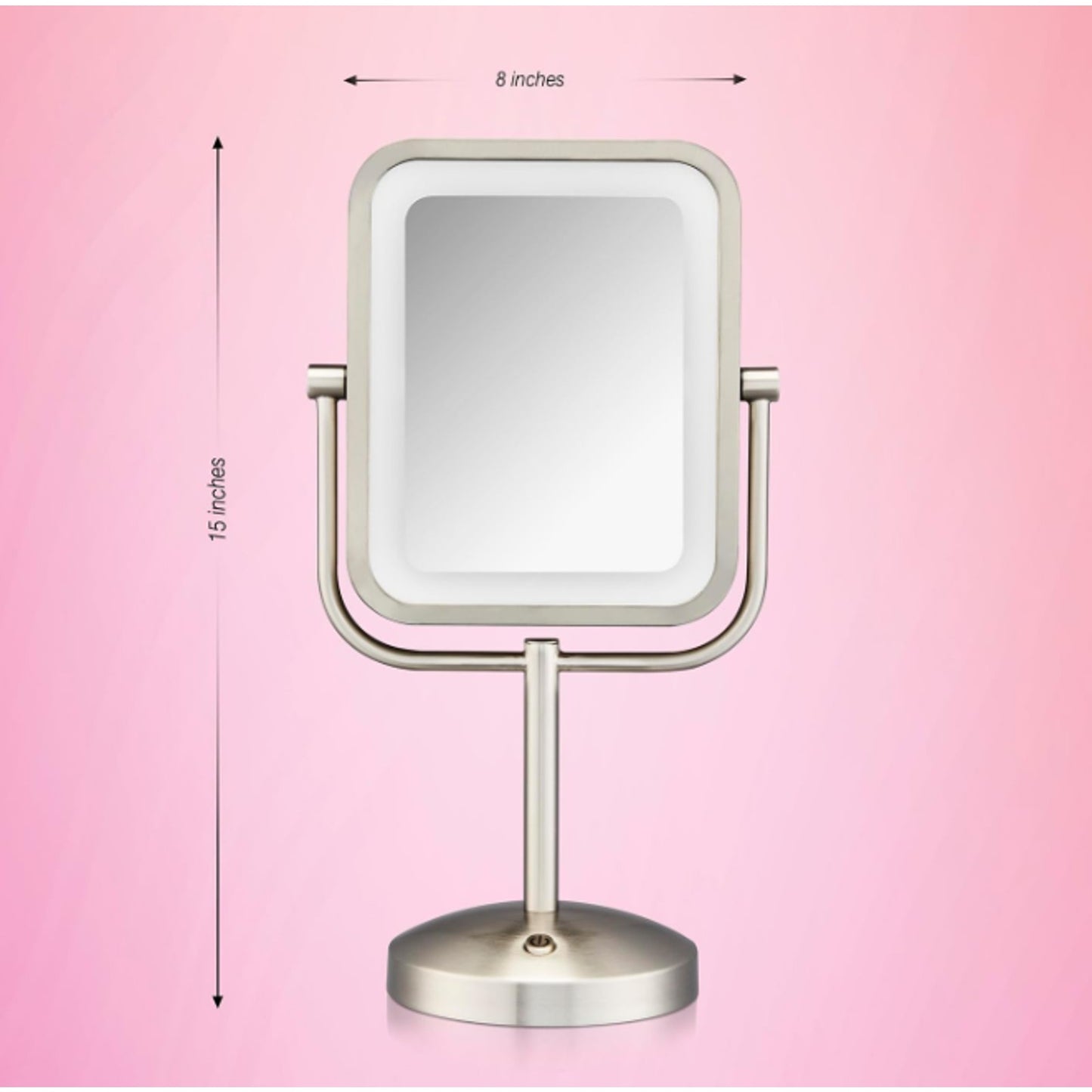 Conair Reflections LED Vanity Makeup Mirror - Silver- Battery Operated