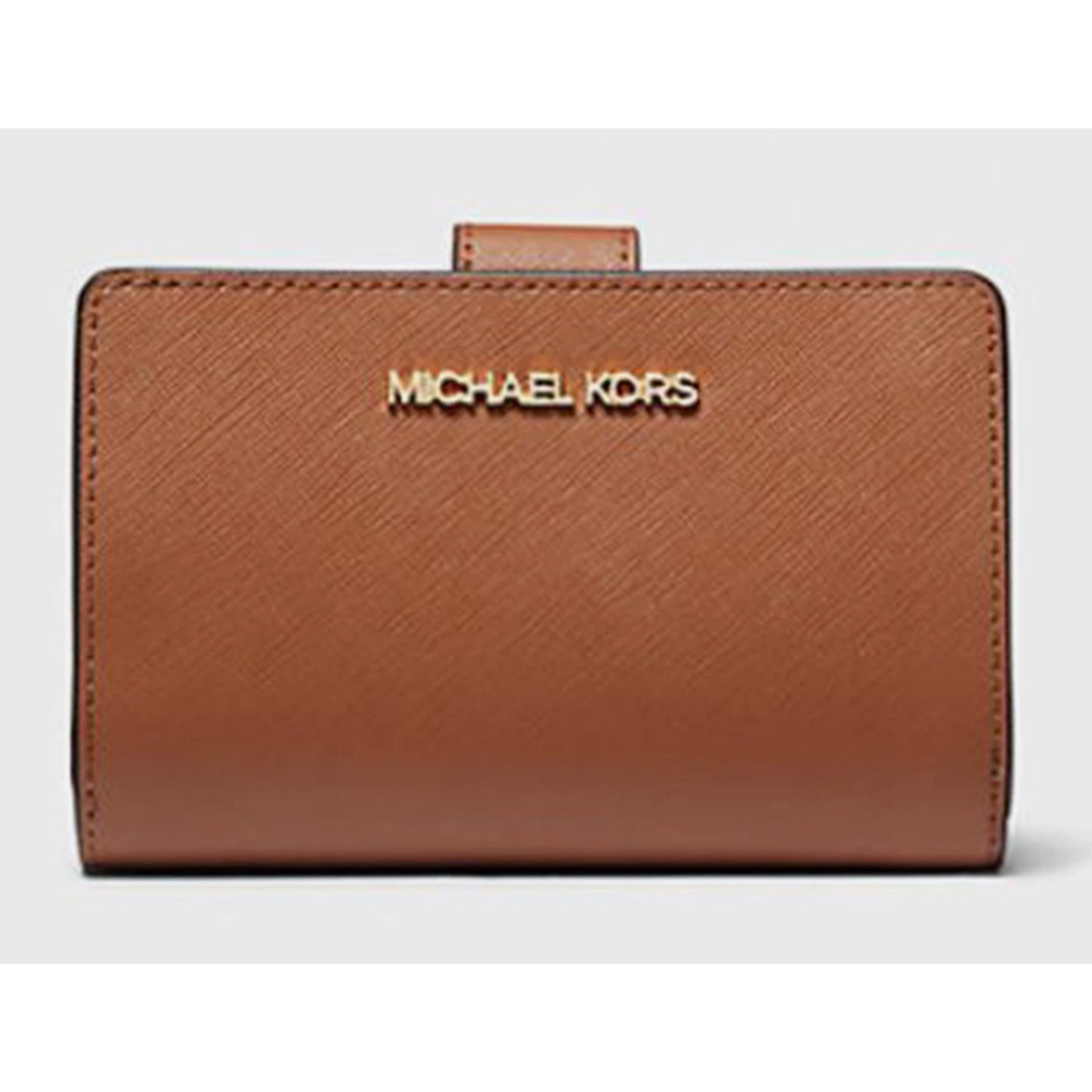 Michael Kors Medium Crossgrain Leather Wallet Luggage 35F7GTVF2L-230