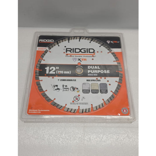 RIDGID 12 in. Masonry XTR Cutting Segmented Rim Diamond Saw Blade 25-CCNTS12