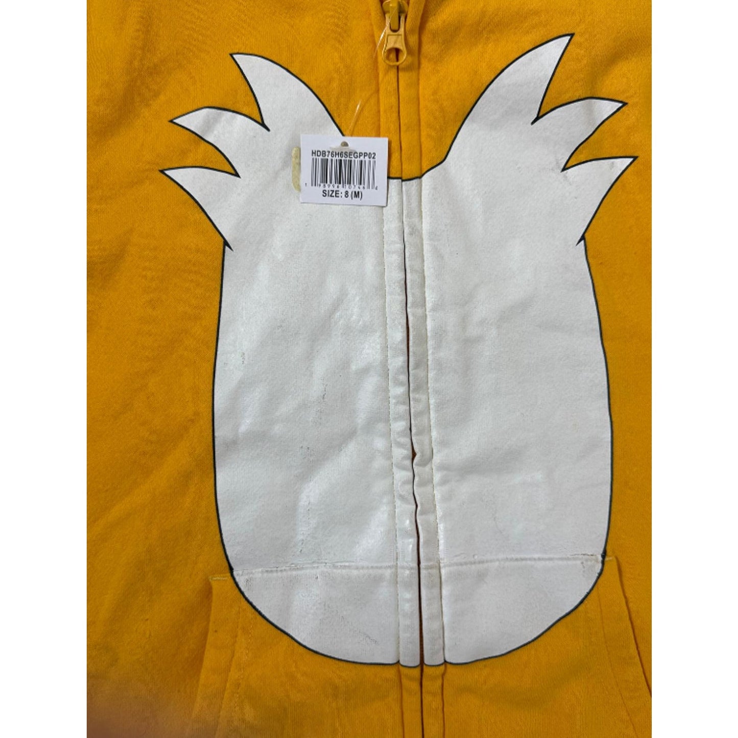 SEGA Sonic The Hedgehog Tails Costume Zip Up Fleece Hoodie-Boys 8 M