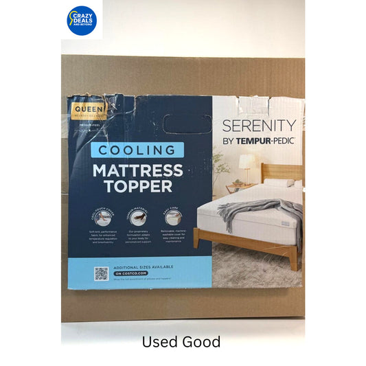 Serenity by Tempur-Pedic Memory Foam Mattress Topper, Queen