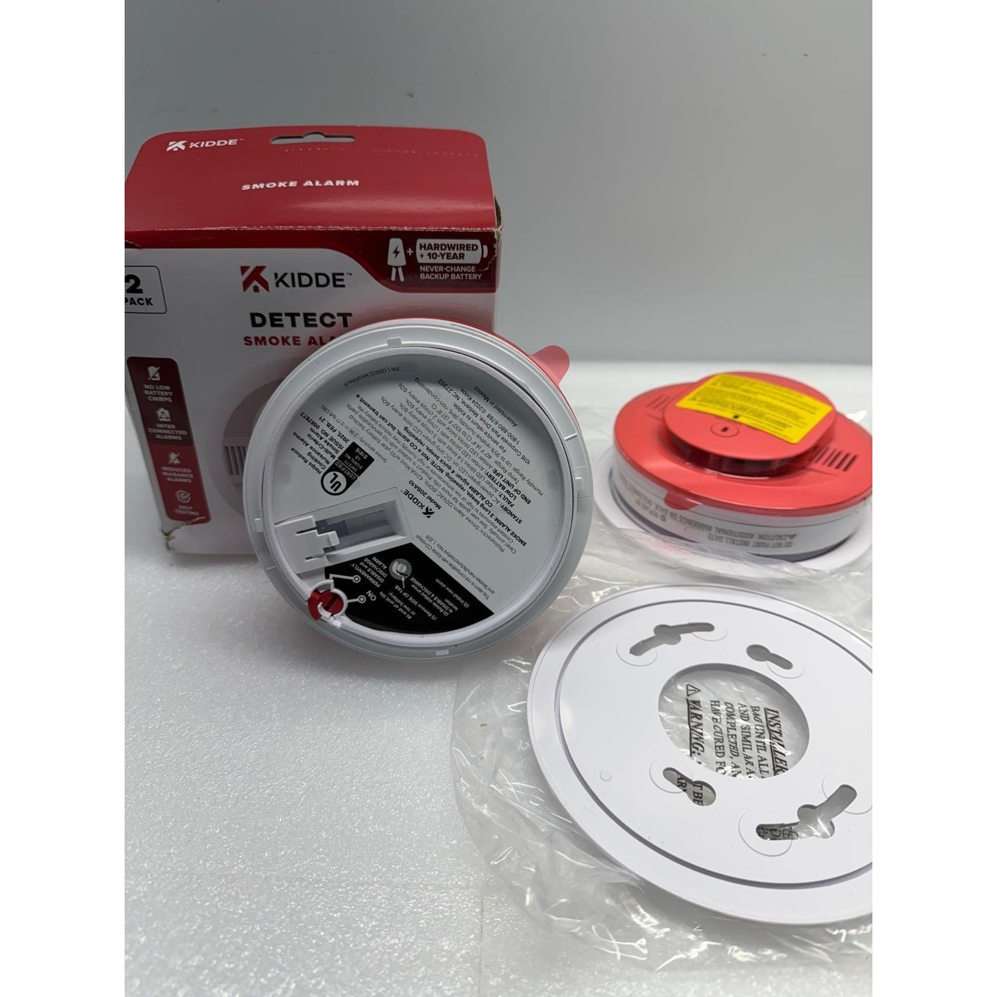 Kidde 20SAR Detect Smoke Alarm Hardwired 120V w/ AA Backup 2 Pack