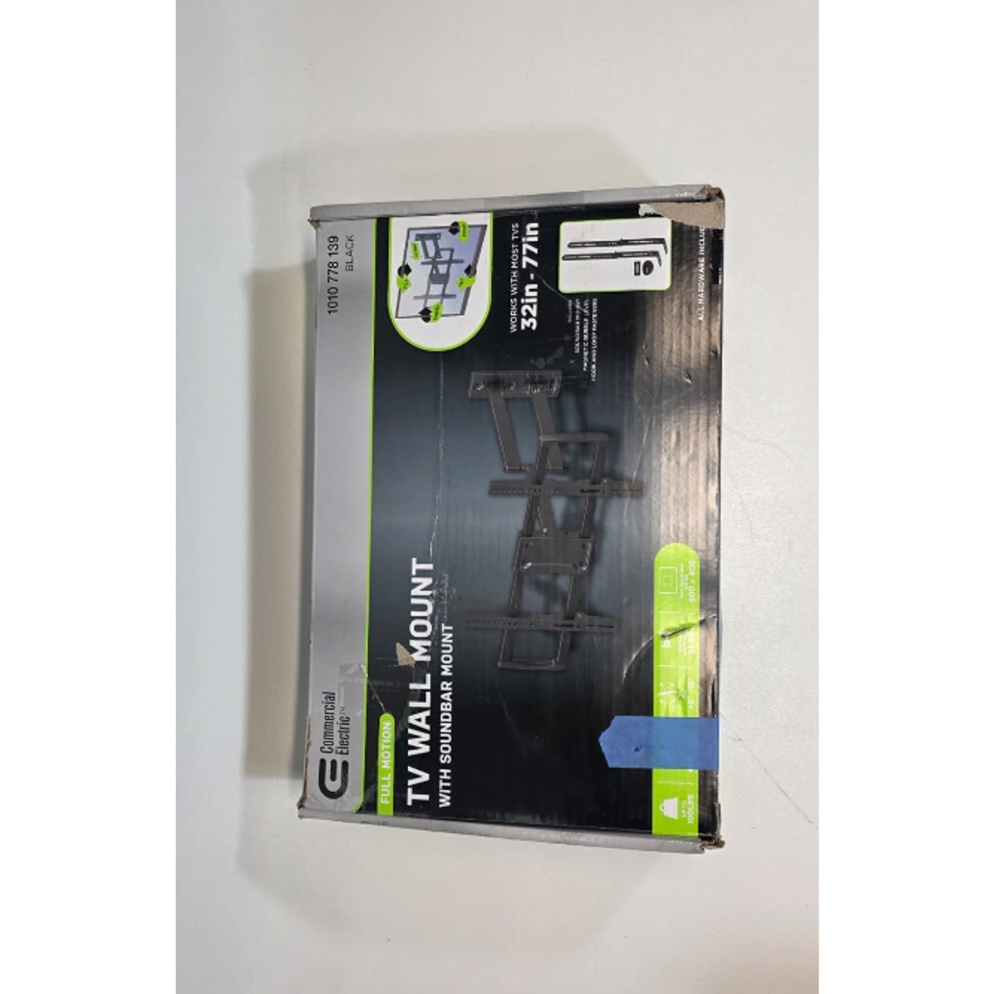 Commercial Electric Full Motion TV Wall Mount for 32 in to 77 in TVs 1010778139