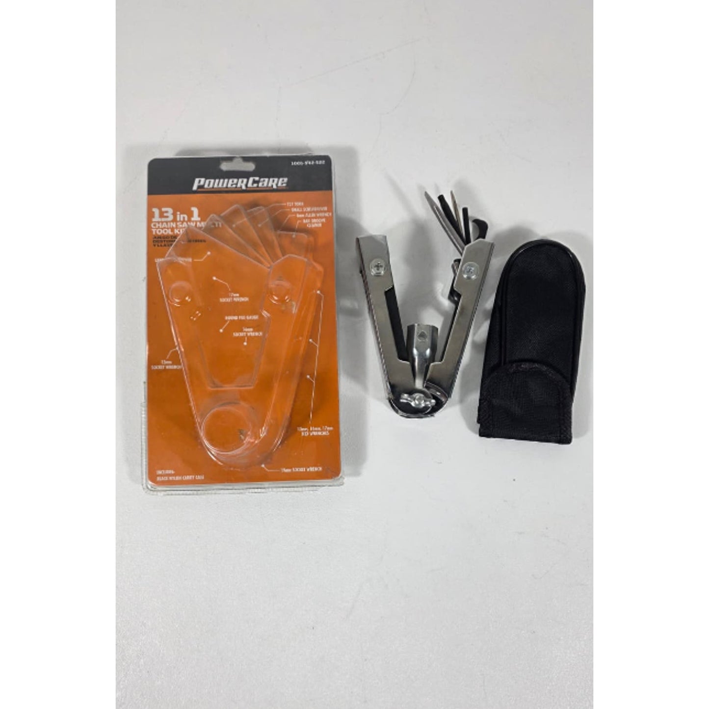 Powercare 13 in 1 Chain Saw Multi Tool Kit 1001-542-522 NIB New Carry Case Nylon
