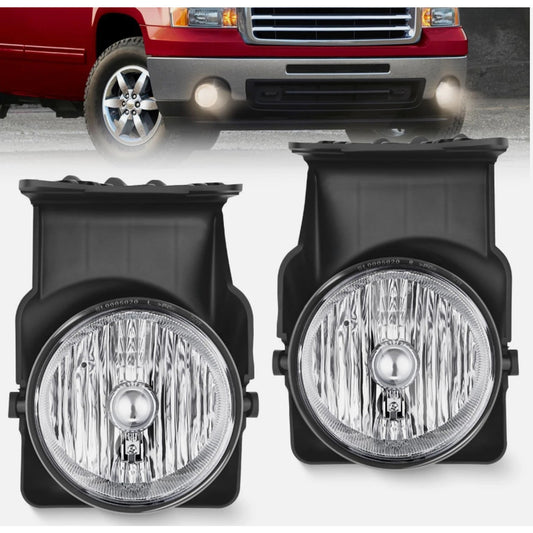 Nilight Fog Lights Assembly for 2003-2006 GMC Sierra 1500 1500HD 2500 2500HD