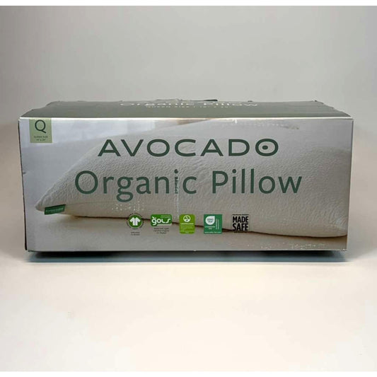 Avocado 100% Certified Organic Bed Pillow w/ Natural Latex and Kapok Fill Queen