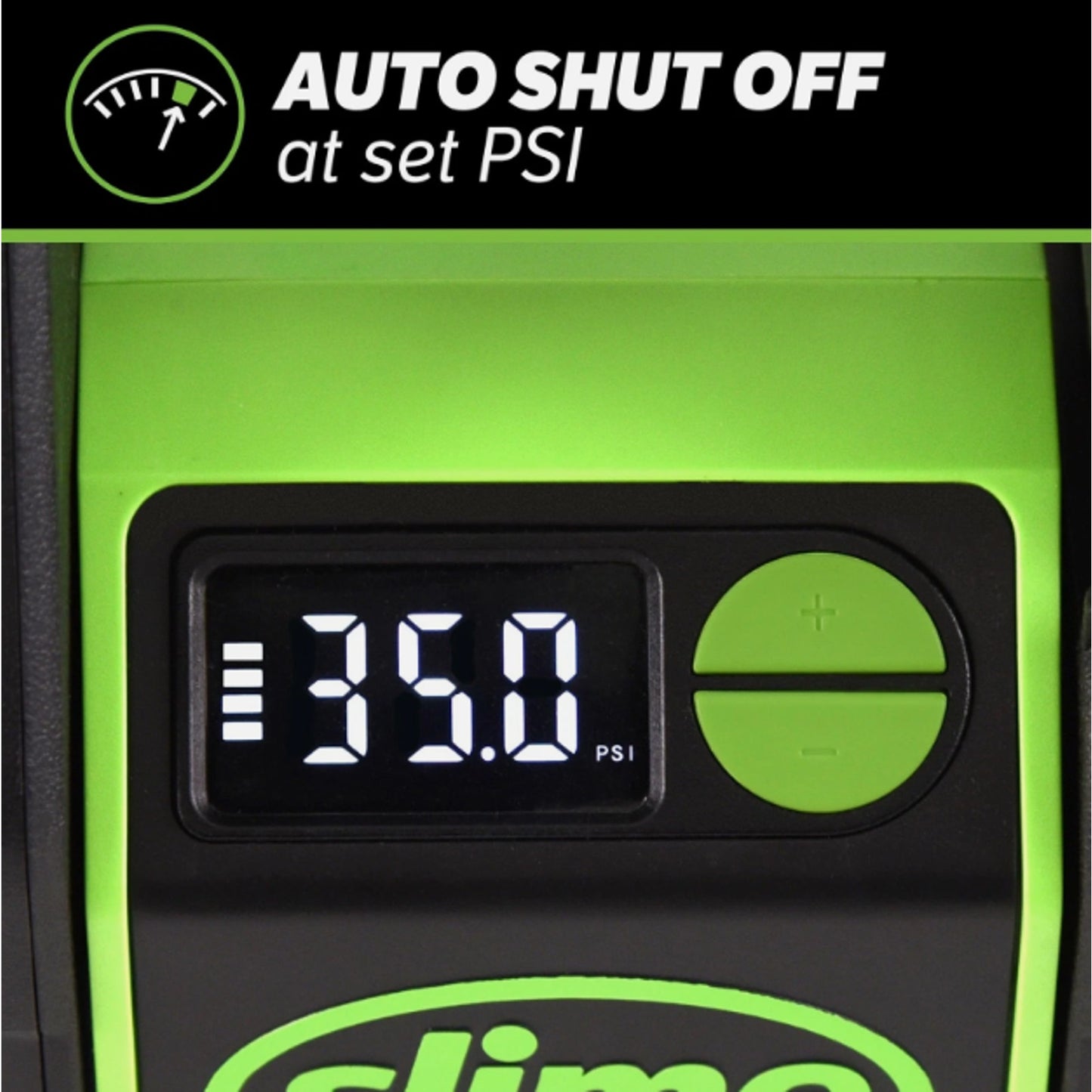 Slime 40086 Cordless Pro Power Tire Inflator Air Compressor Auto Shut-off