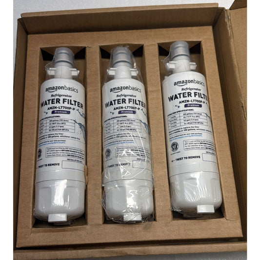 Amazon Basics Replacement LG LT700P Refrigerator Water Filter Cartridge White