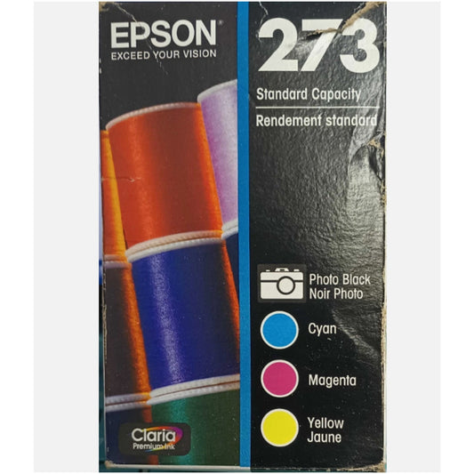 EPSON 273 PHOTO BLACK & TRI COLOR CYAN, MAGENTA ,YELLOW, 010343902145