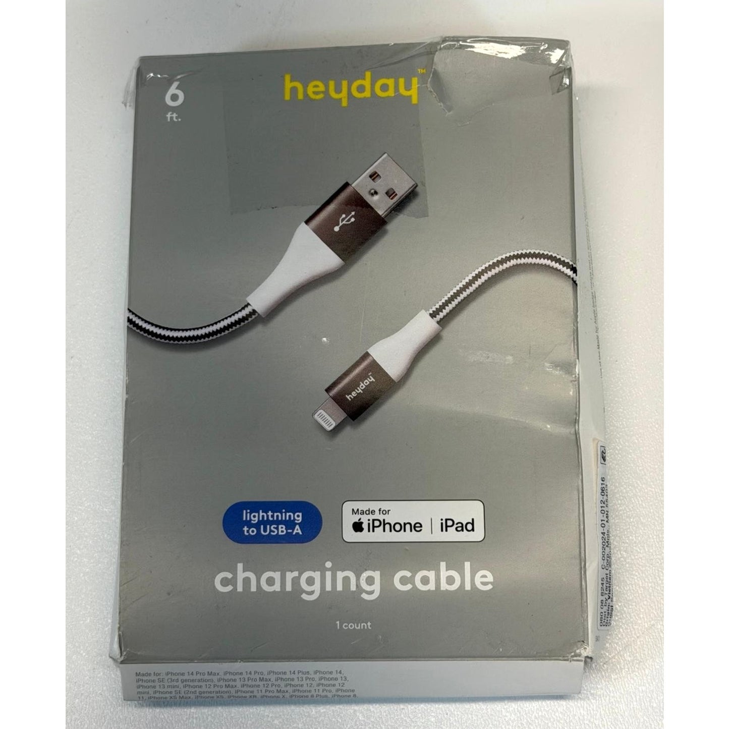 Heyday USB-C to USB-C Fast Charging Silicone Cable 6ft Matcha(Lite Green)