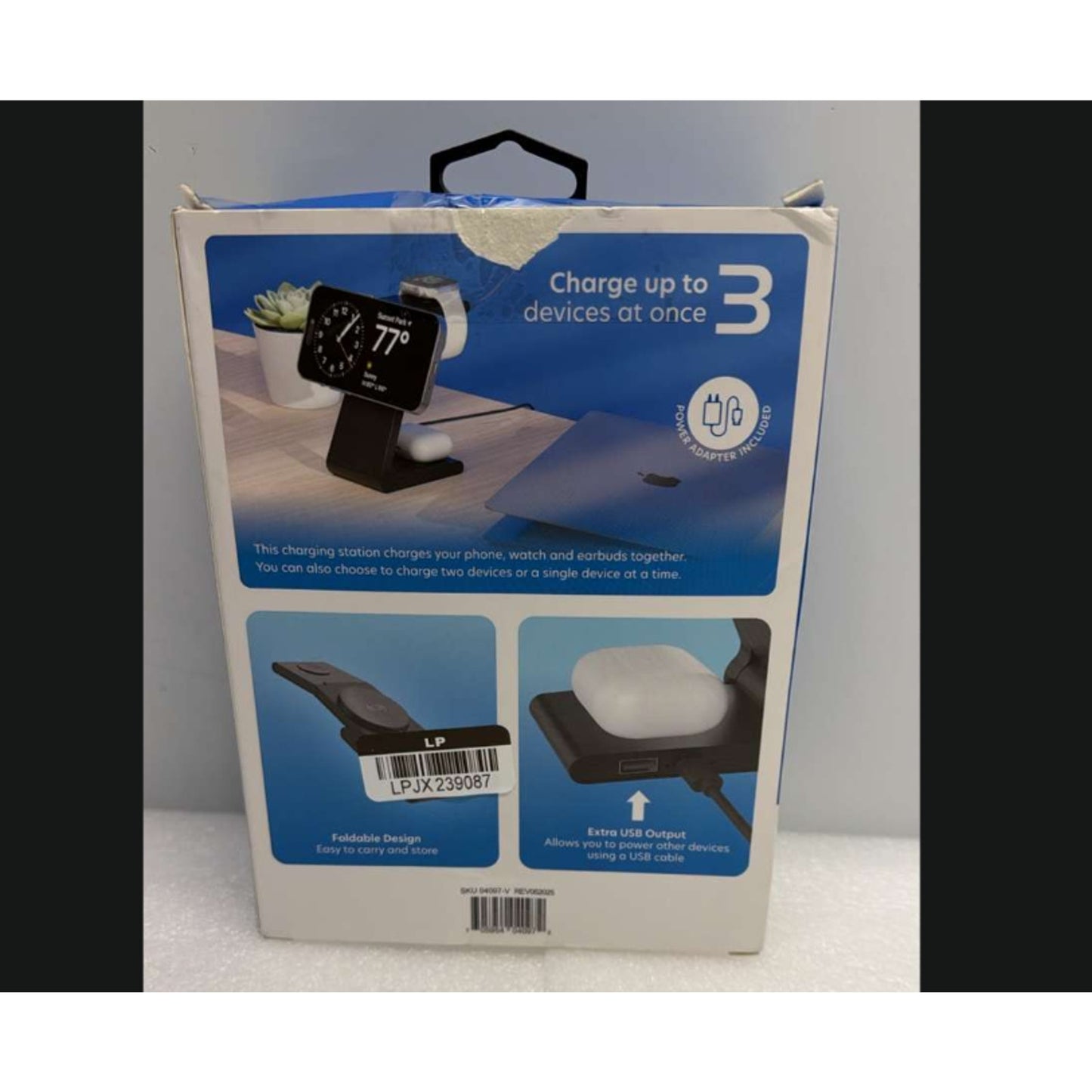 Just Wireless 3-in-1 Magnetic Wireless Charger MagSafe Compatible USB