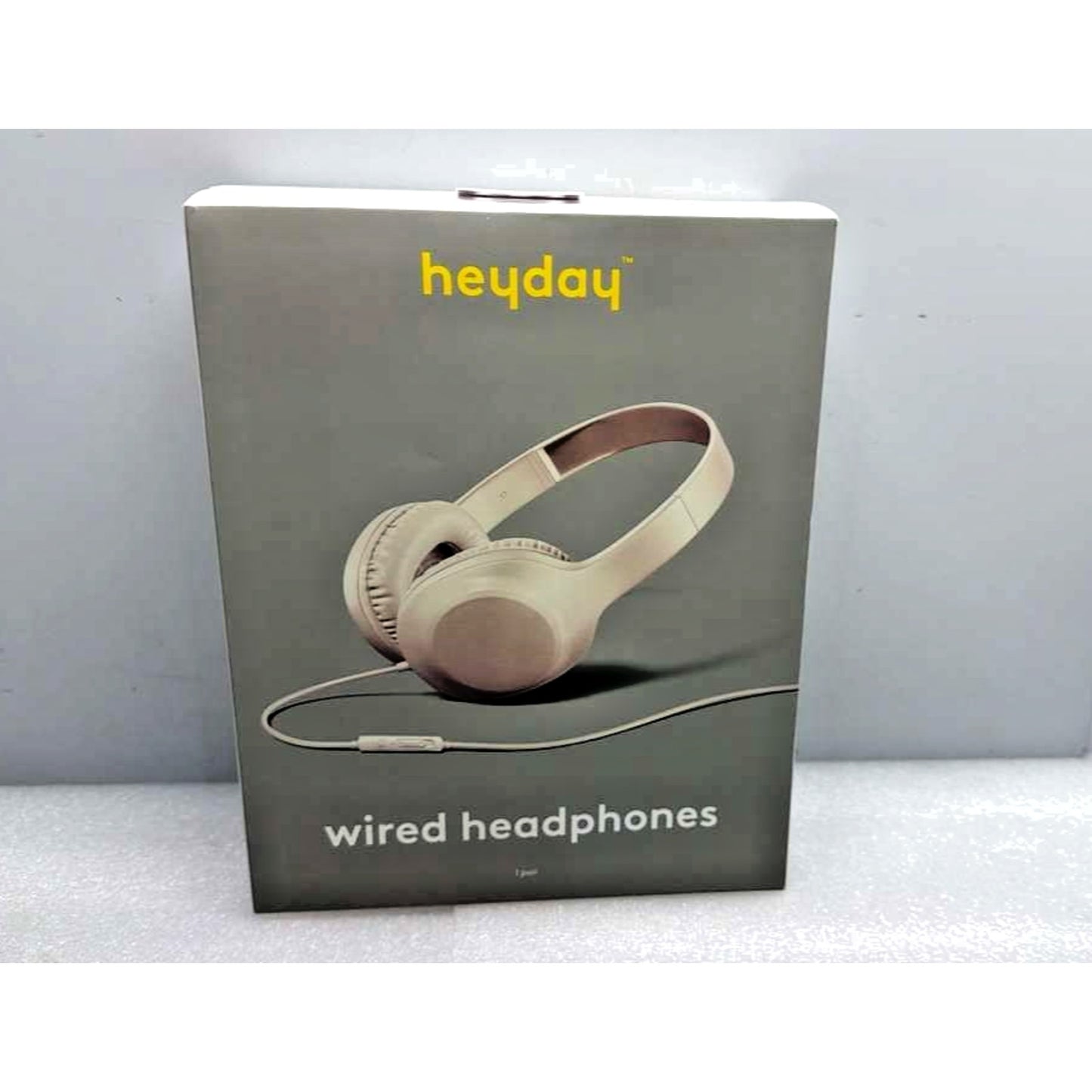 heyday Wired On-Ear Headphones Mist Ivory Built-In Mic 3.5mm Jack, 198850646179