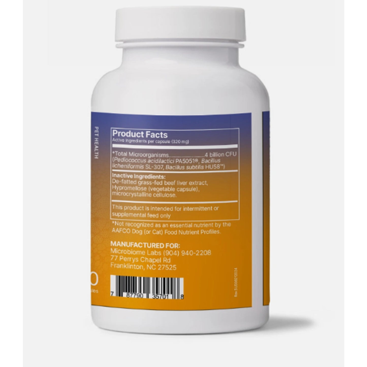 Microbiome Labs FidoSpore Dietary Supplement - 30 Capsules - Free Shipping