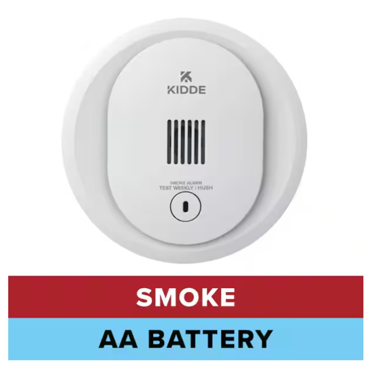 Kidde Compact 4 in. Battery Powered Smoke Detector with Photoelectric Sensor