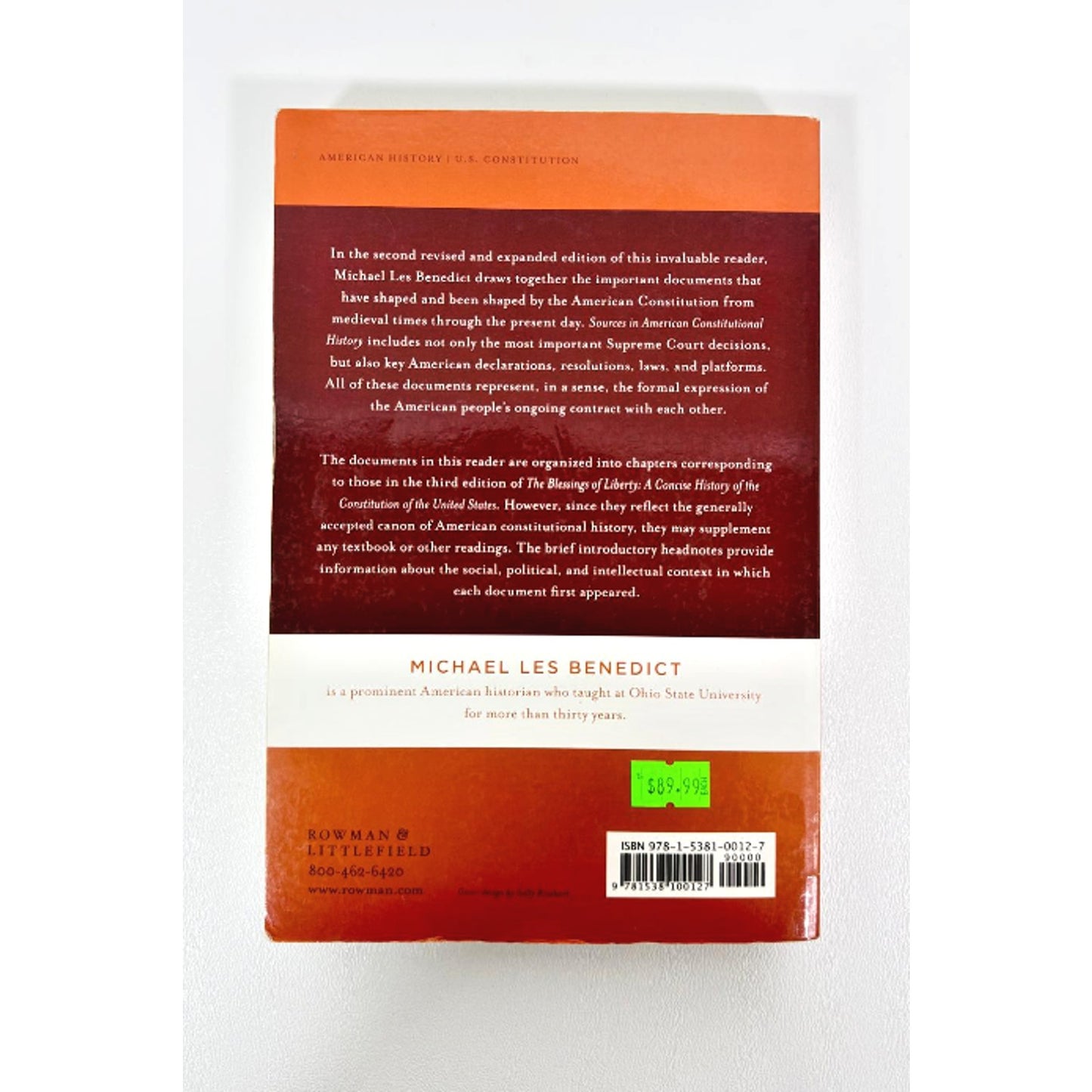 Sources in American Constitutional History 2nd Edition