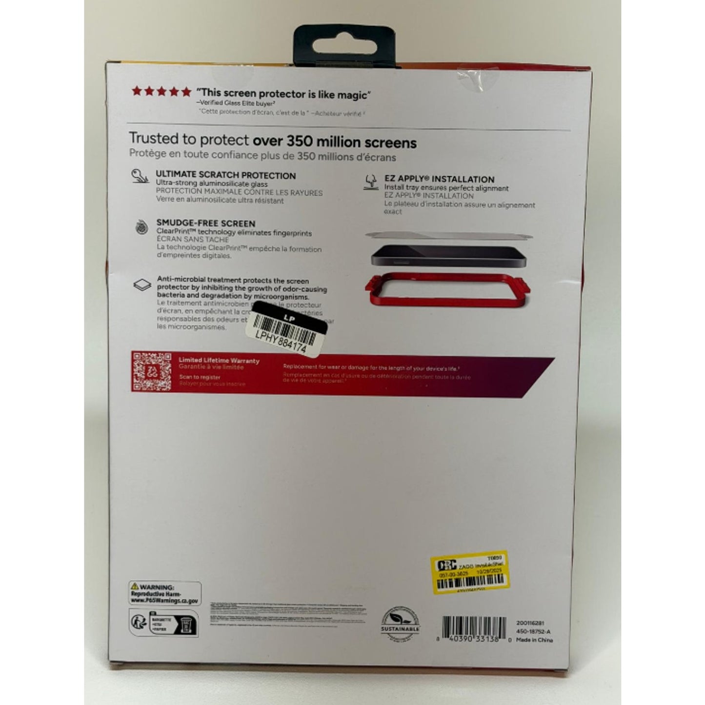 Zagg InvisibleShield Glass Elite Screen Protector For iPad Pro 11-Inch (M4)