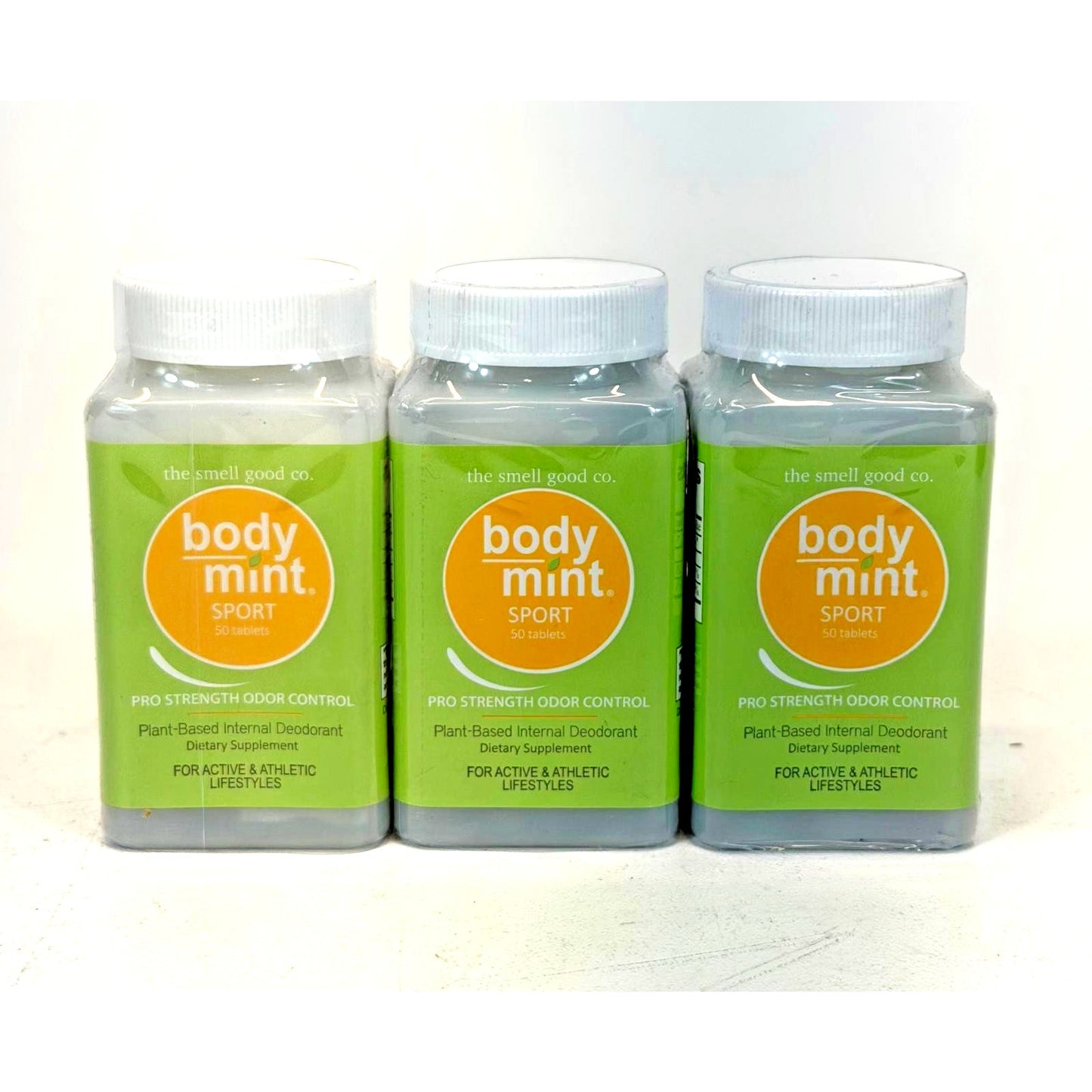 Body Mint Sport for Active & Athletic Lifestyles 3-PACK (3 x 50 = 150 tablets)