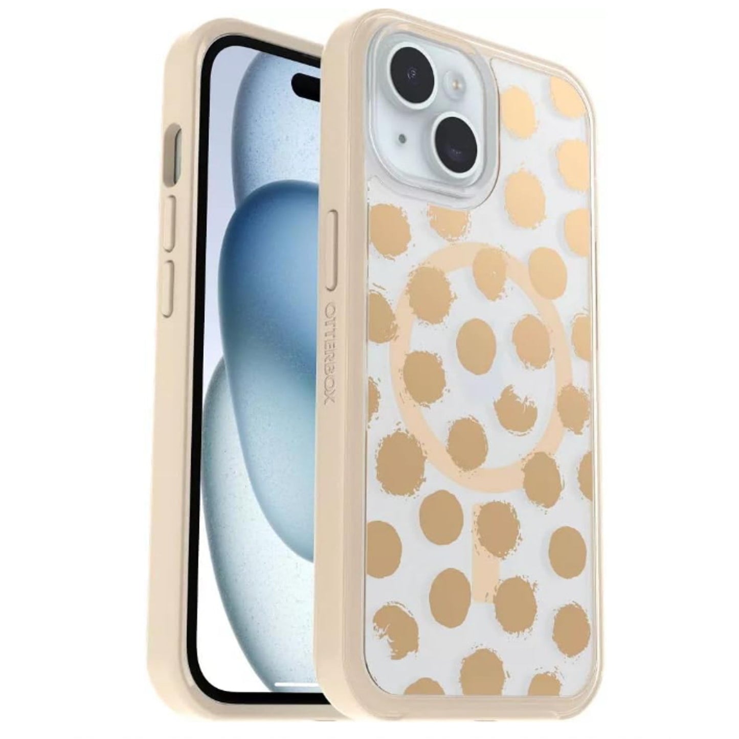 Otterbox Symmetry Apple iPhone 14/15 Plus Dotting Around (Brown/Clear) MagSafe