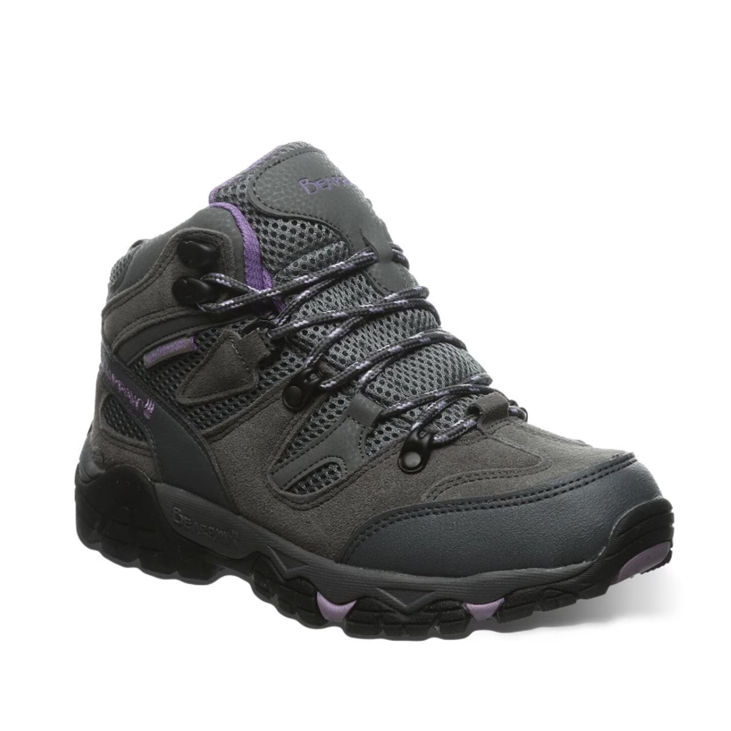 Bearpaw Women's Corsica Mid Trail Shoe, Gray, 8 Waterproof New