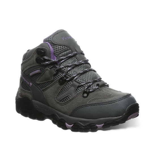 Bearpaw Women's Corsica Mid Trail Shoe, Gray, 8 Waterproof New