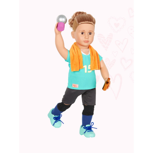 Johnny Our Generation 18" Volleyball Player Boy Doll Blonde Hair/Brown Eyes