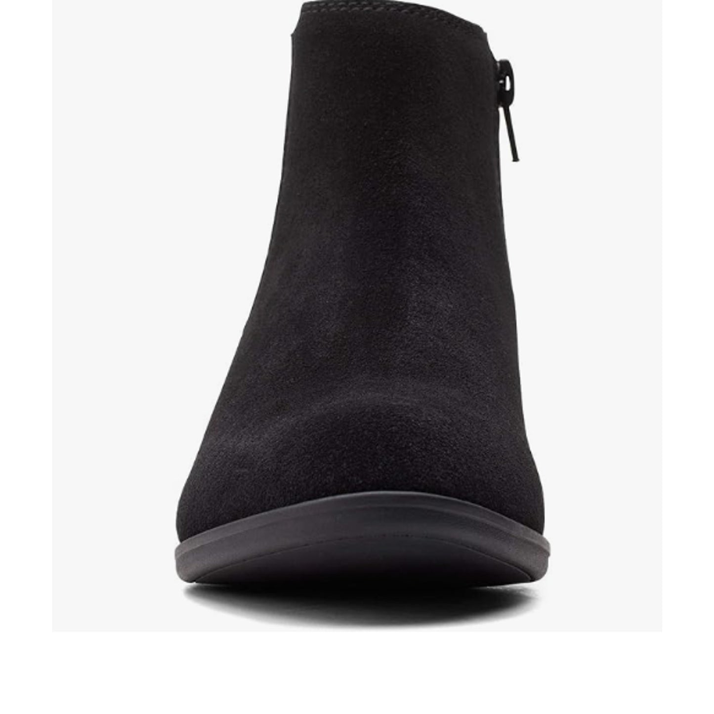 CLARKS Women’s Adreena Flora Suede Leather Bootie In Black US Size 10