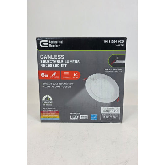 Commercial Electric Premium Series 6in LED Ultraslim Canless Recessed Light