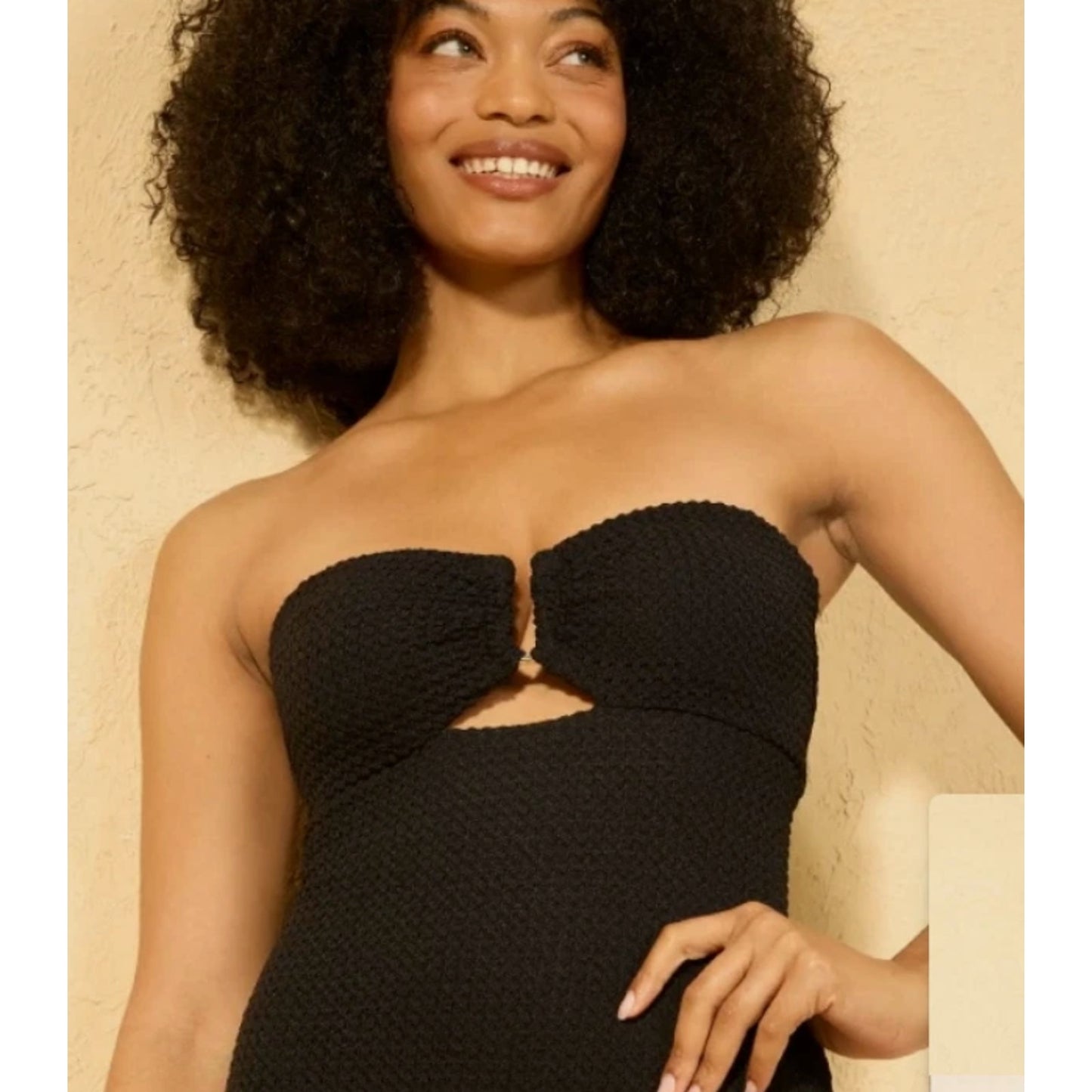 Women's Crochet U Wire Medium Coverage One Piece Swimsuit - Shade & Shore™ Sz S