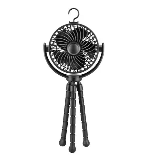 PRIVATE BRAND UNBRANDED 4 in. Personal Octopus Clip on Fan in Black FN1042BK