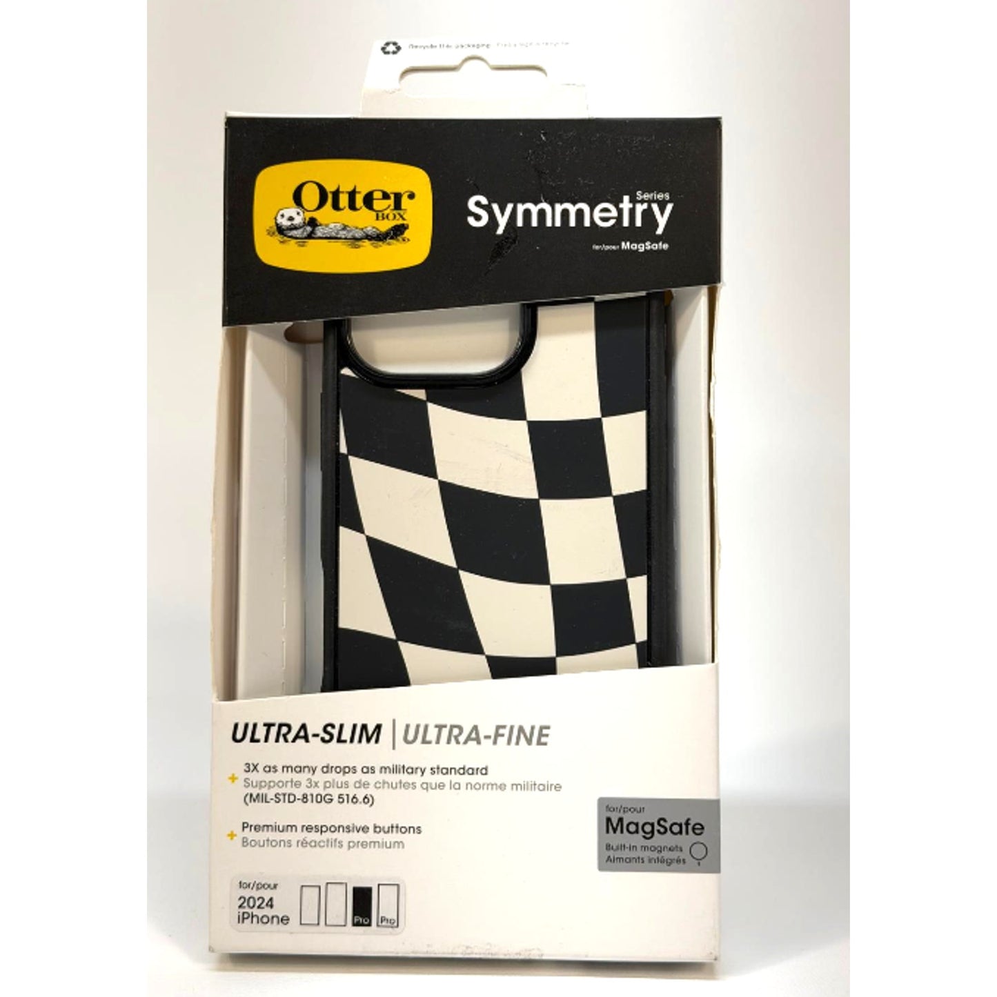 Otter Box Series Symmetry Ultra-Slim iPhone 2024 (16) Pro Case In Black & White