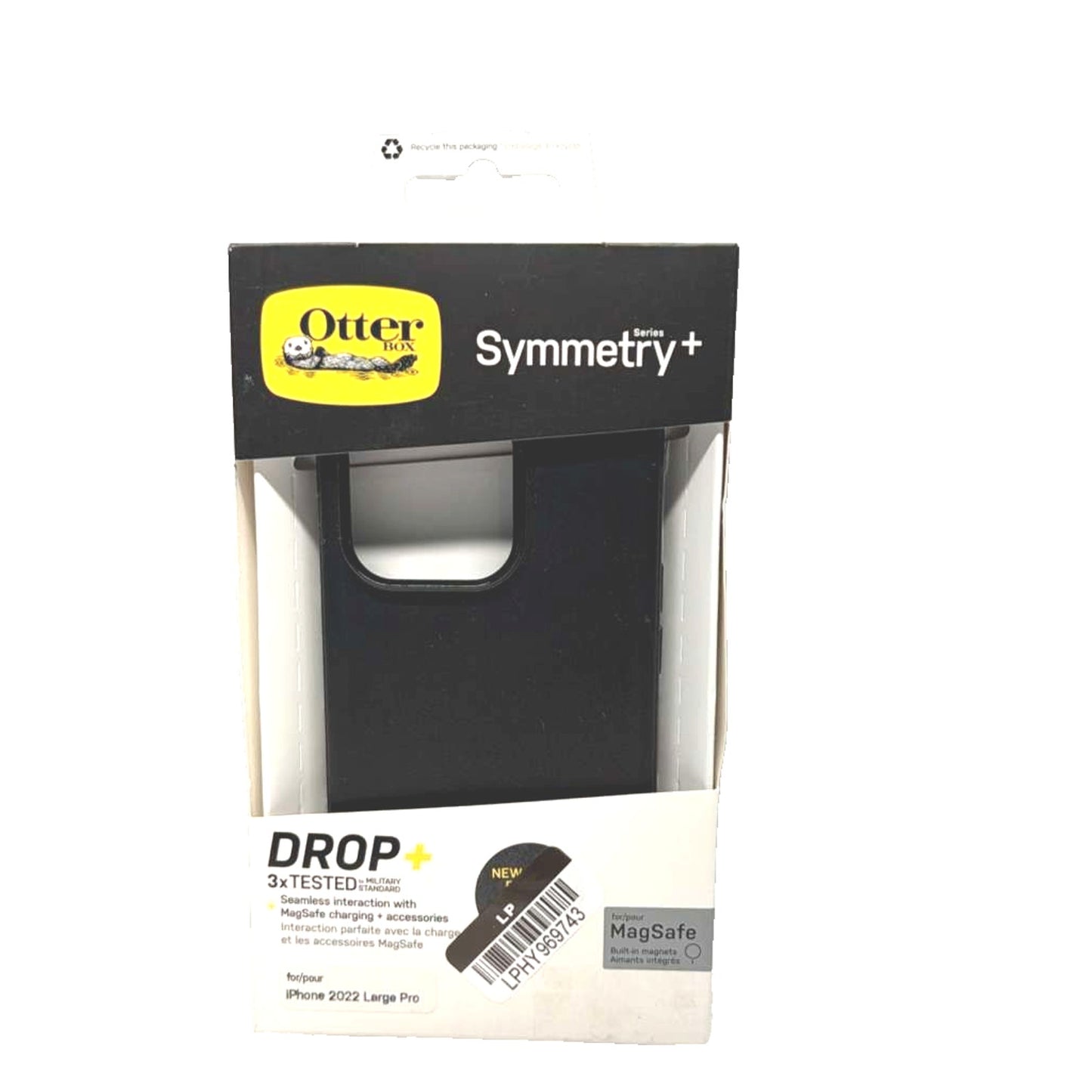 H3. OtterBox Symmetry+ MagSafe Apple iPhone 2022 X-Large Pro (14 Pro Max) Black
