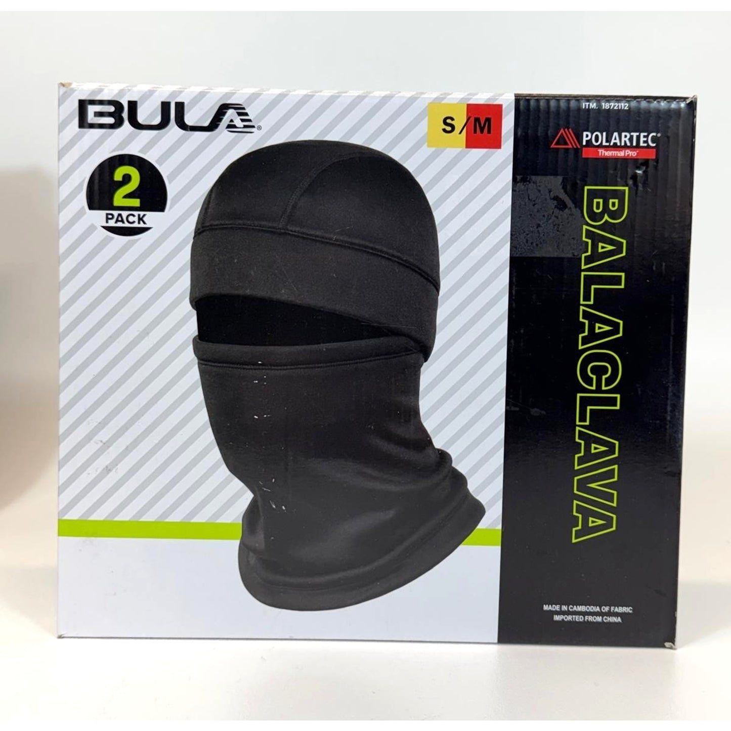 Bula Polartec ThemalPro Convertible Balaclava Black S/M
