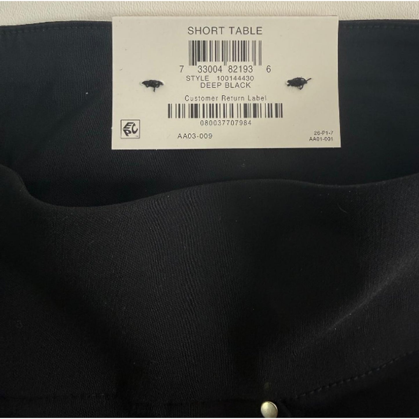 INC International Concepts Women's Mid-Rise Pull-On Shorts Deep Black S12