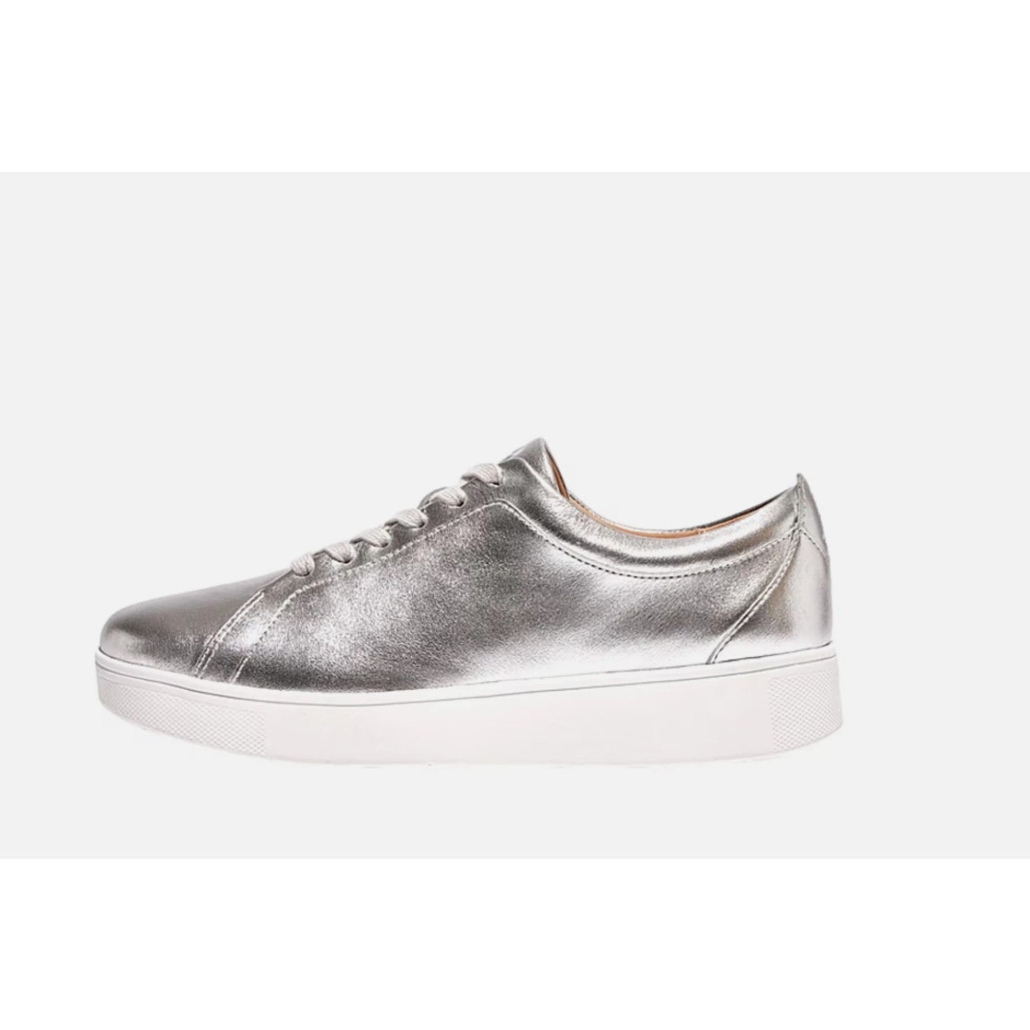 FitFlop Rally Women's Shoes Silver 2 : 7.5 M (B), Leather