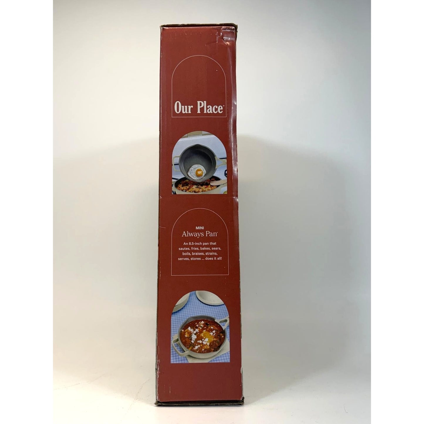 Our Place Aluminum Ceramic Nonstick 1.2L Cookware Cooking Pan Set Cream 3pc
