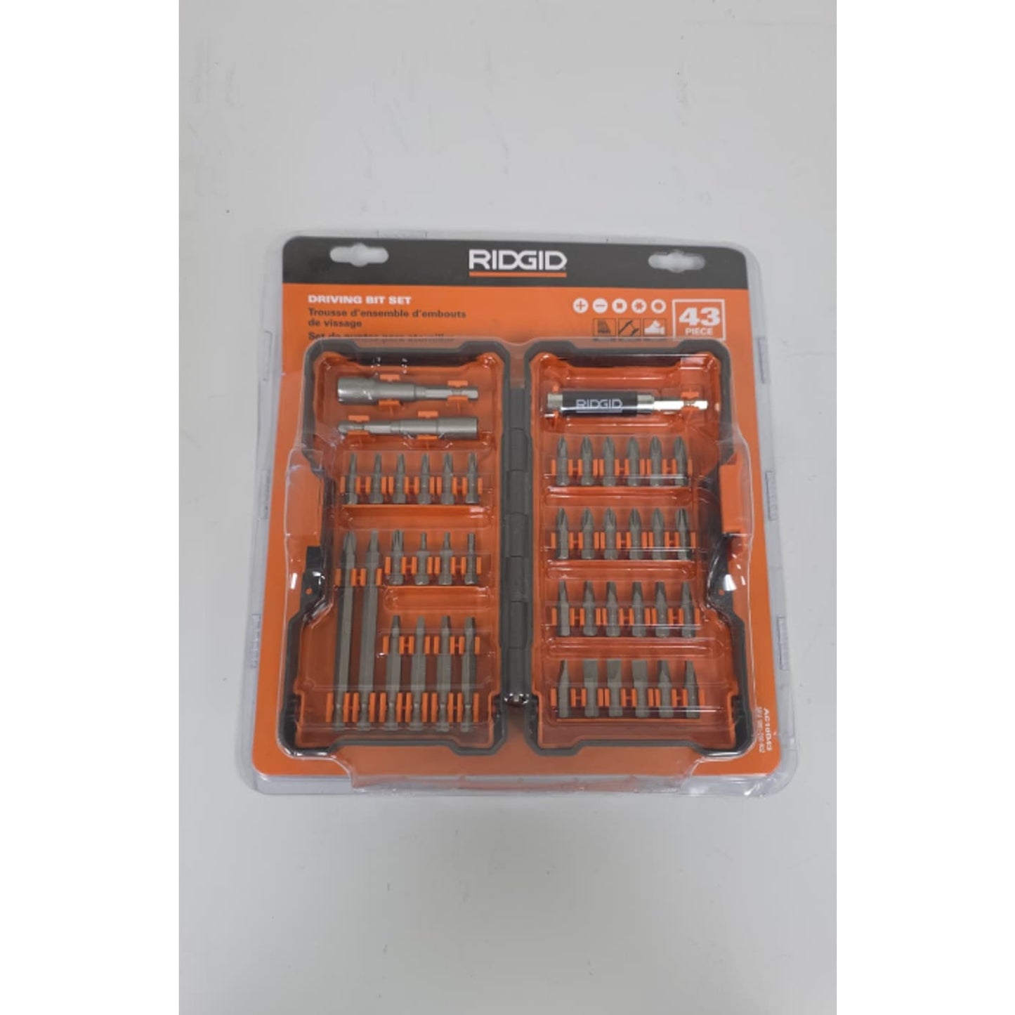 RIDGID 43 pc DRIVING BIT SET - AC10D43